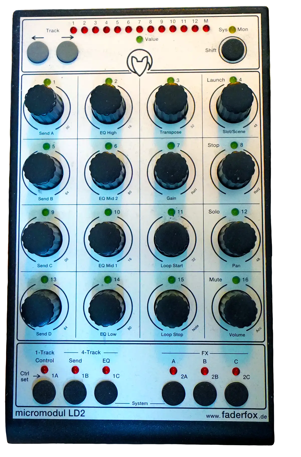 The Faderfox LD2 regulator